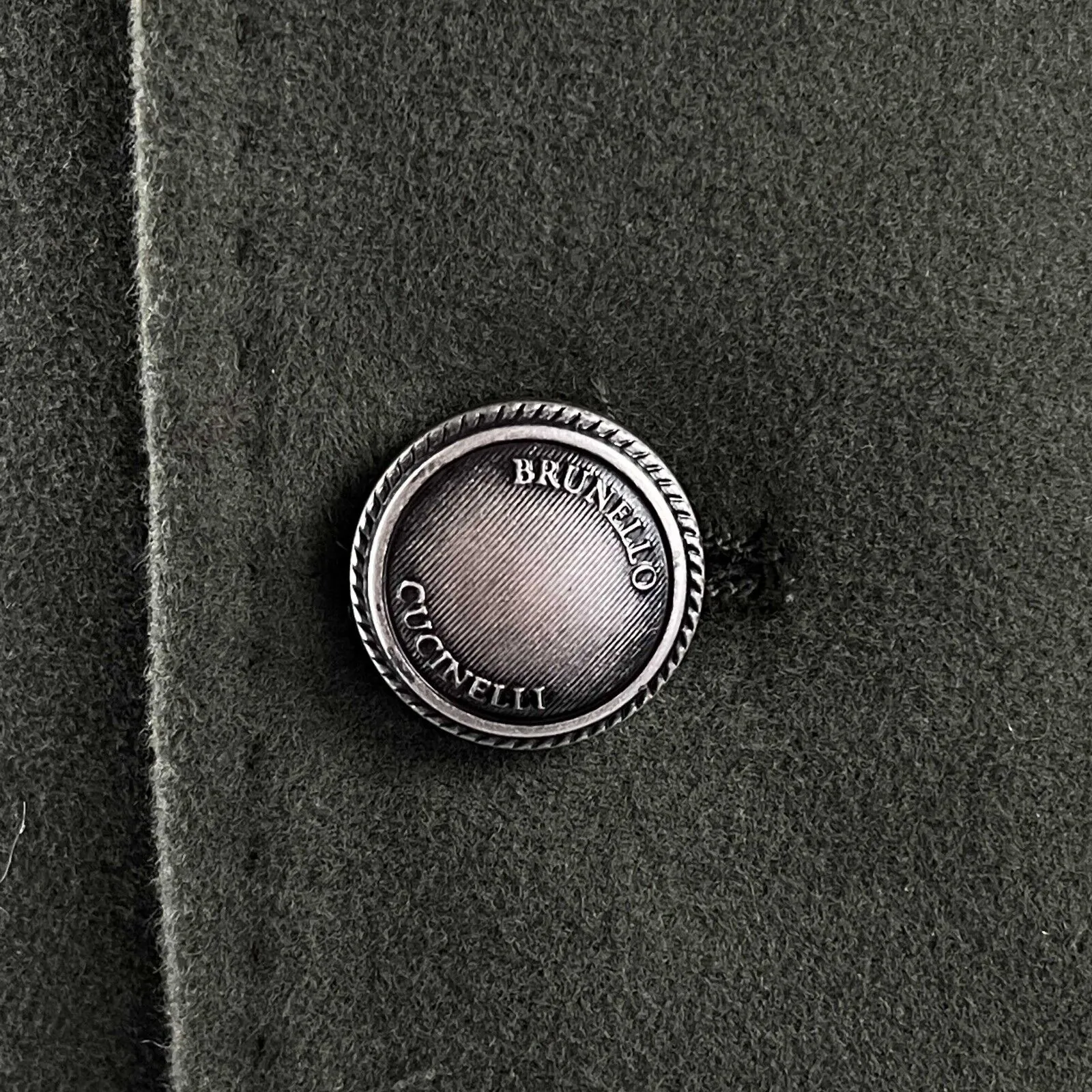 Brunello Cucinelli Cashmere Military Blazer Dark Green Kids' 12 Adult S/M Jacket