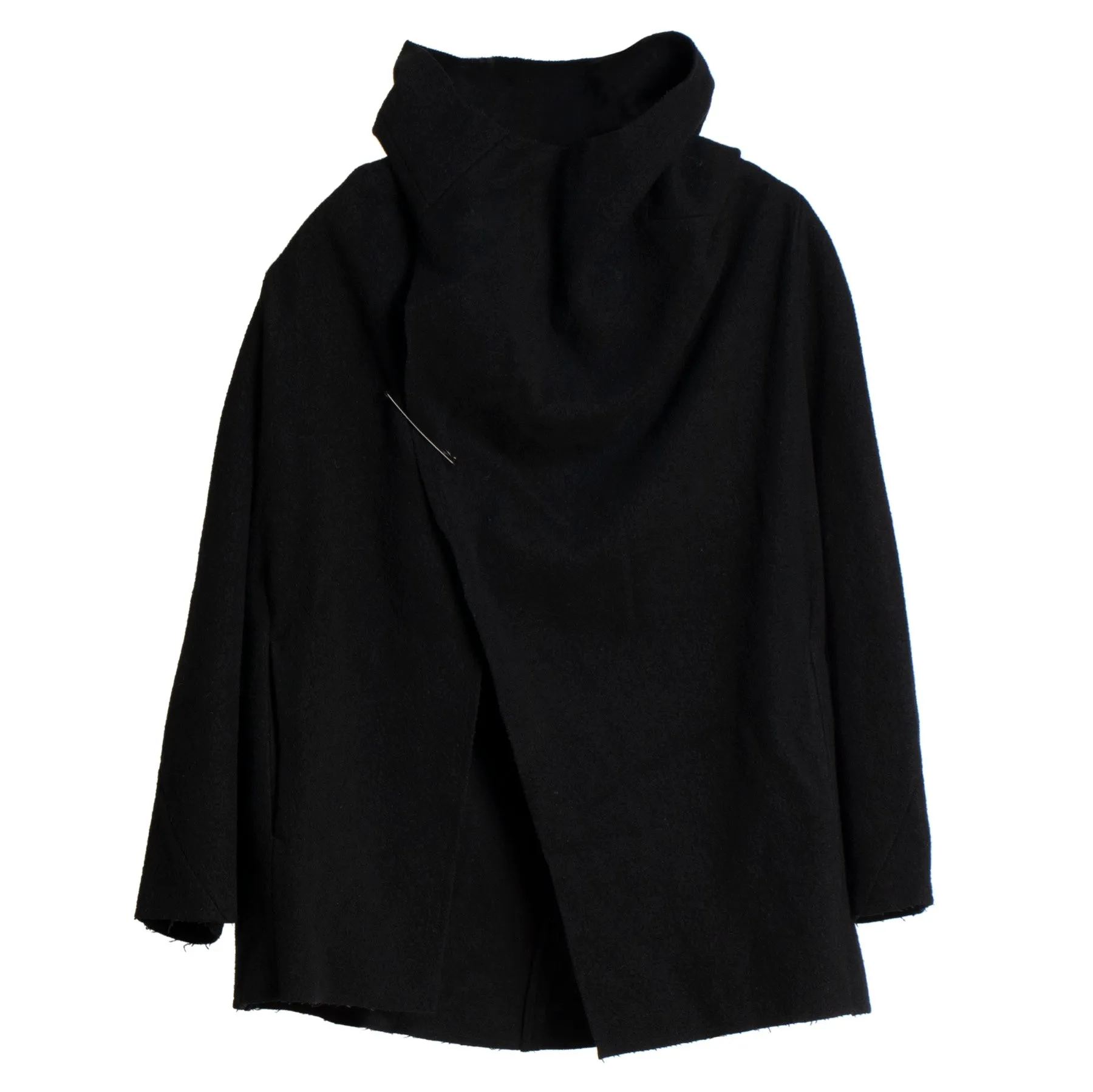 Cashmere Melton One Piece Poncho
