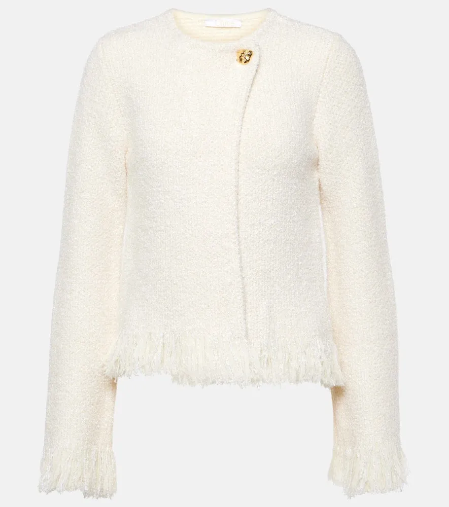 Chloe Wool, silk, and cashmere-blend jacket