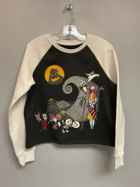 Disney Size 10 Black & White Polyester Blend Big Girls Sweatshirts & Jackets