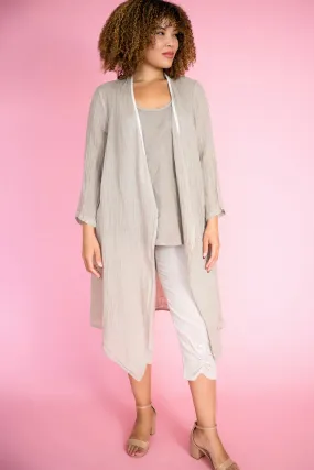 Donna Donna Belcina Long Mesh Jacket | Cashmere