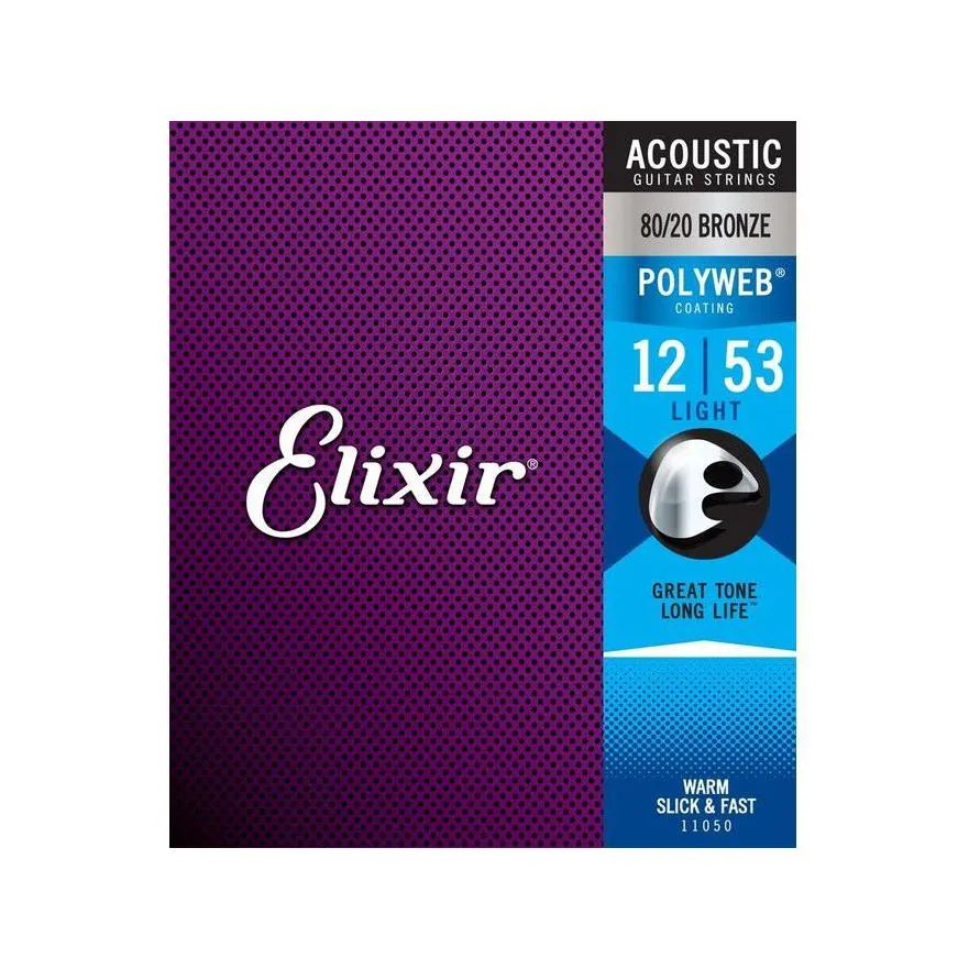 Elixir Polyweb Acoustic Strings Light 12-53