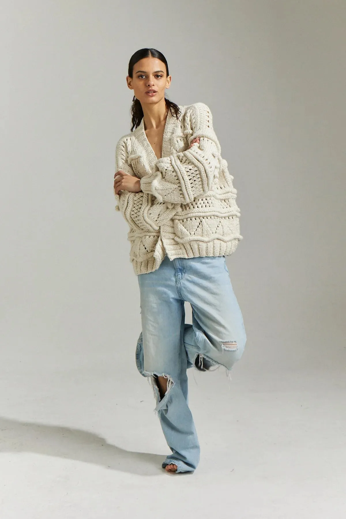 FIRST BORN KNITS Bridgitte Bomber