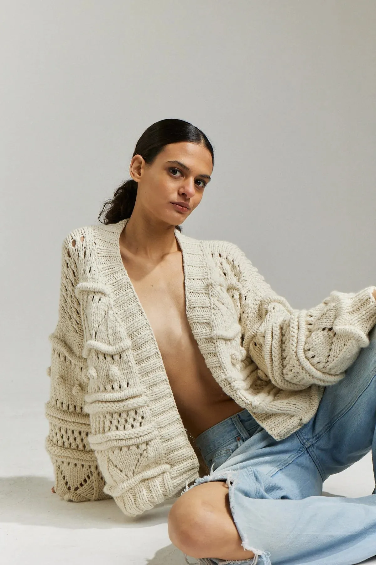 FIRST BORN KNITS Bridgitte Bomber