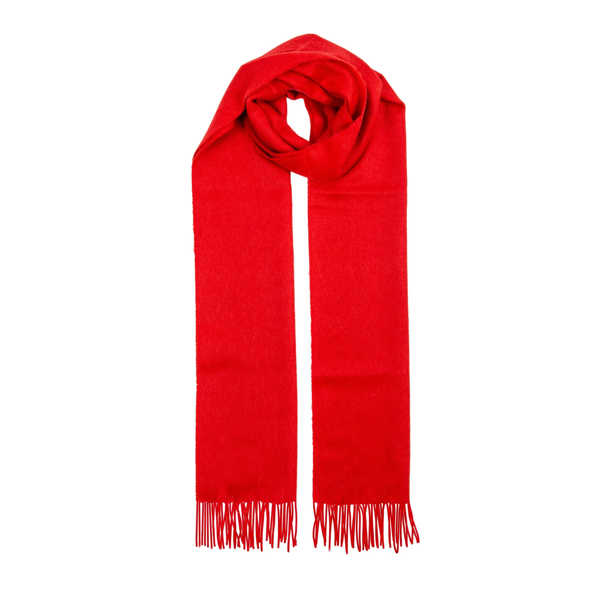 Heritage Plain Cashmere Scarf with Tassels