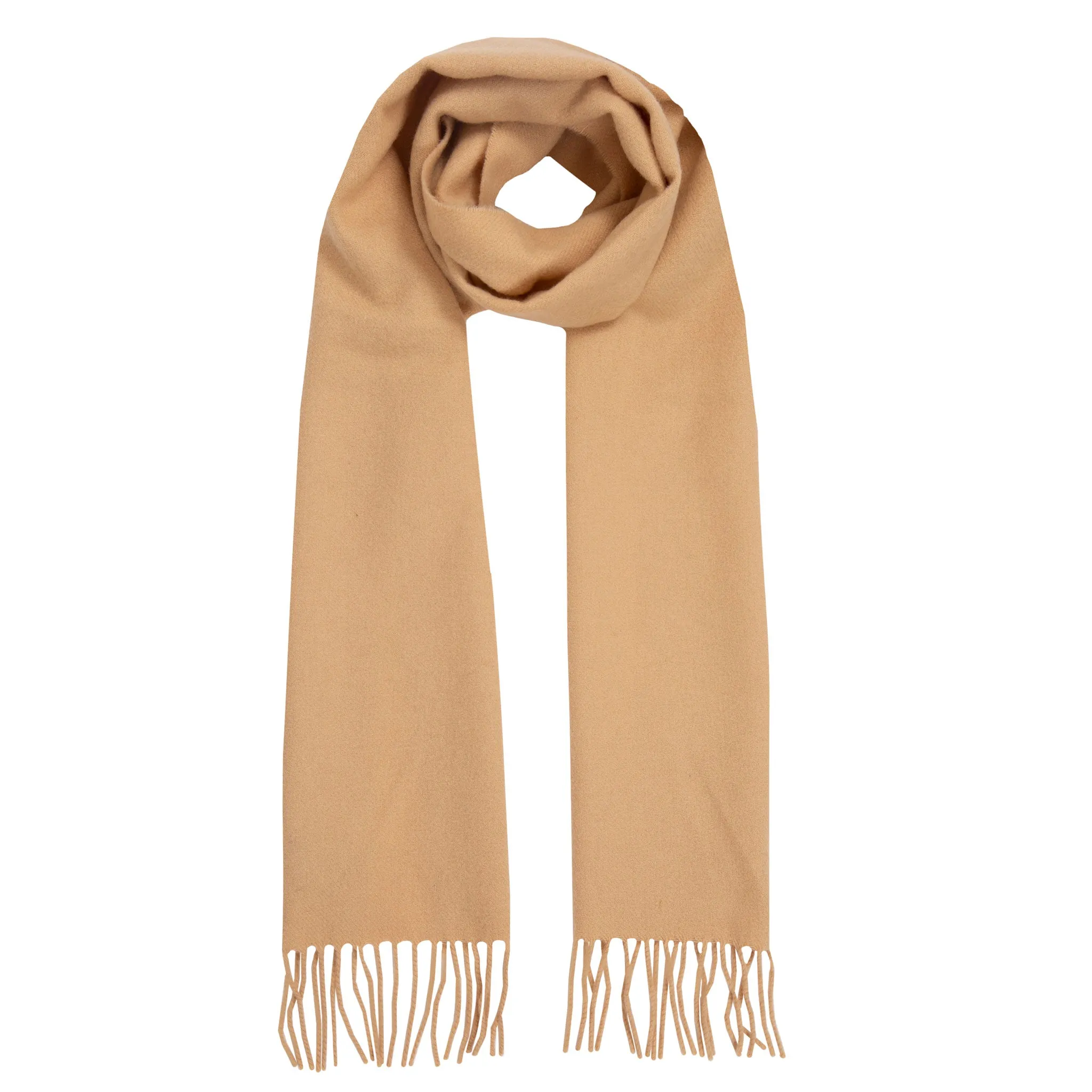 Heritage Plain Cashmere Scarf with Tassels