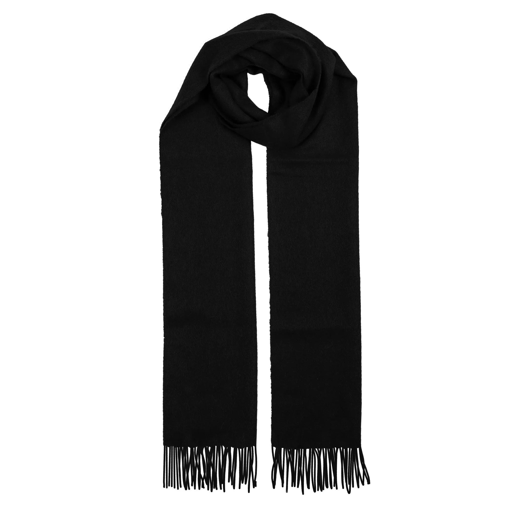 Heritage Plain Cashmere Scarf with Tassels