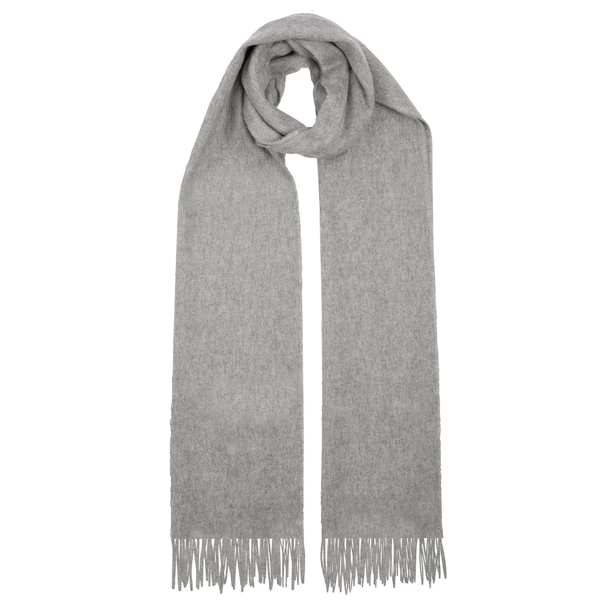 Heritage Plain Cashmere Scarf with Tassels