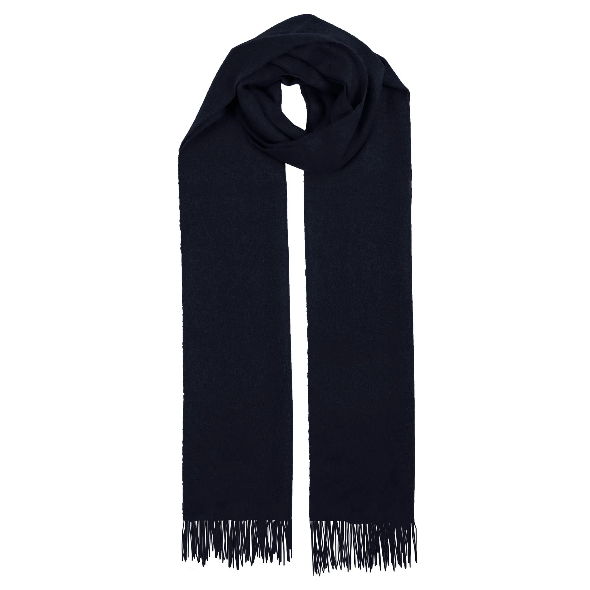 Heritage Plain Cashmere Scarf with Tassels