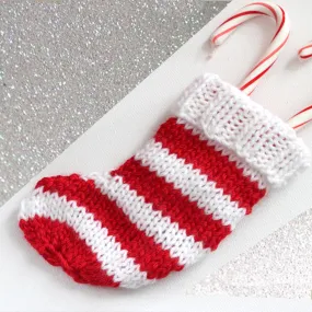 Mini Christmas Stocking Knitting Pattern (PDF Download)