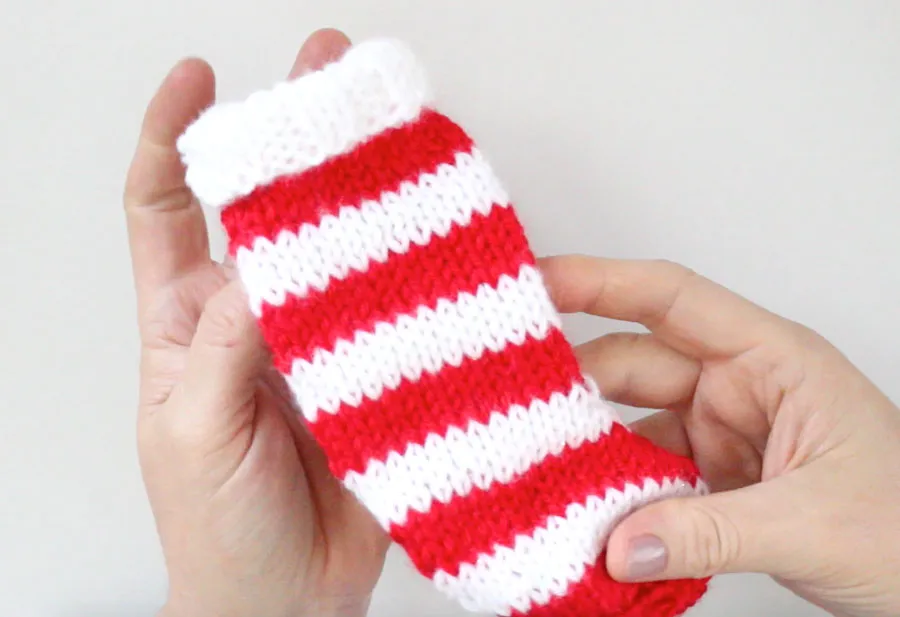 Mini Christmas Stocking Knitting Pattern (PDF Download)