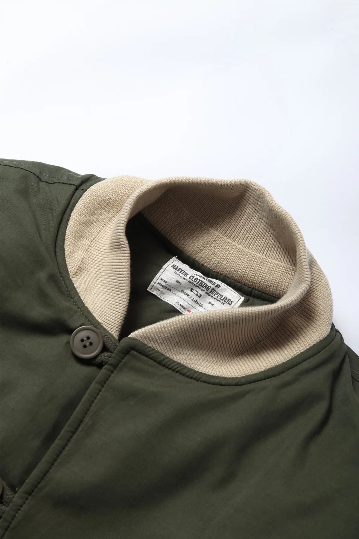 Okonkwo MFG - Premium Quilted Bomber Jacket in Stylish Olive Green