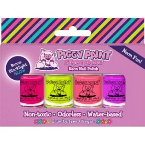 Piggy Paint 4 Neon Fun Polish Box Set 3.5ml