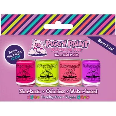 Piggy Paint 4 Neon Fun Polish Box Set 3.5ml