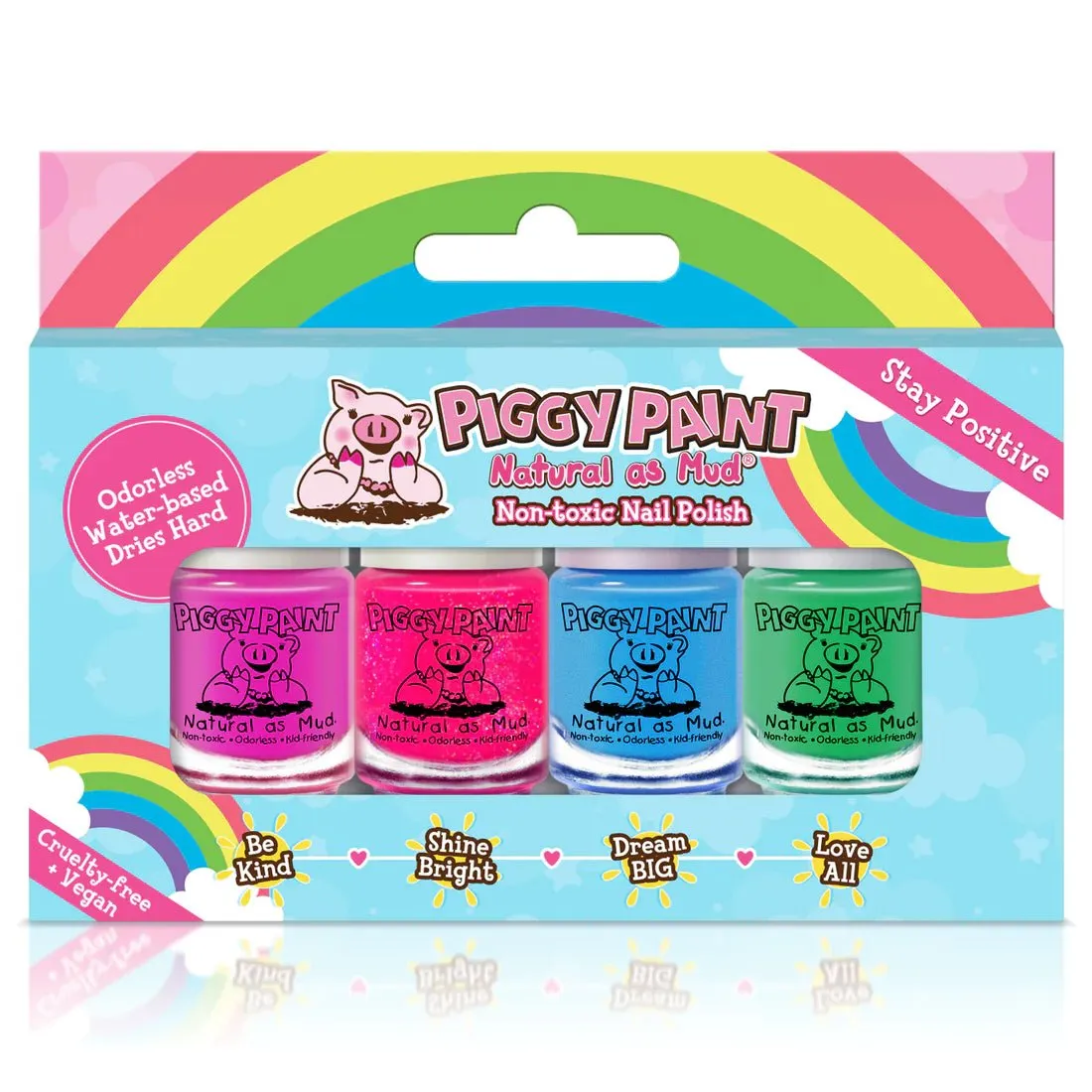 Piggy Paint Rainbow 4 Polish Box Set 3.5ml