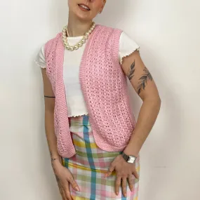 Pink Knit Vest - XS