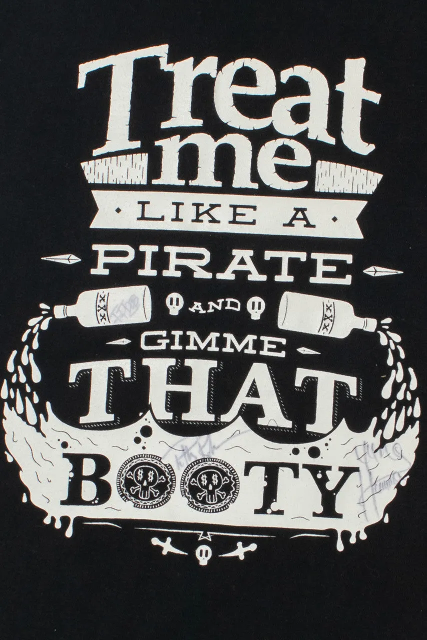 "Treat Me Like A Pirate" Flynt Flossy, Yung Humma Signed T-Shirt (2010s)