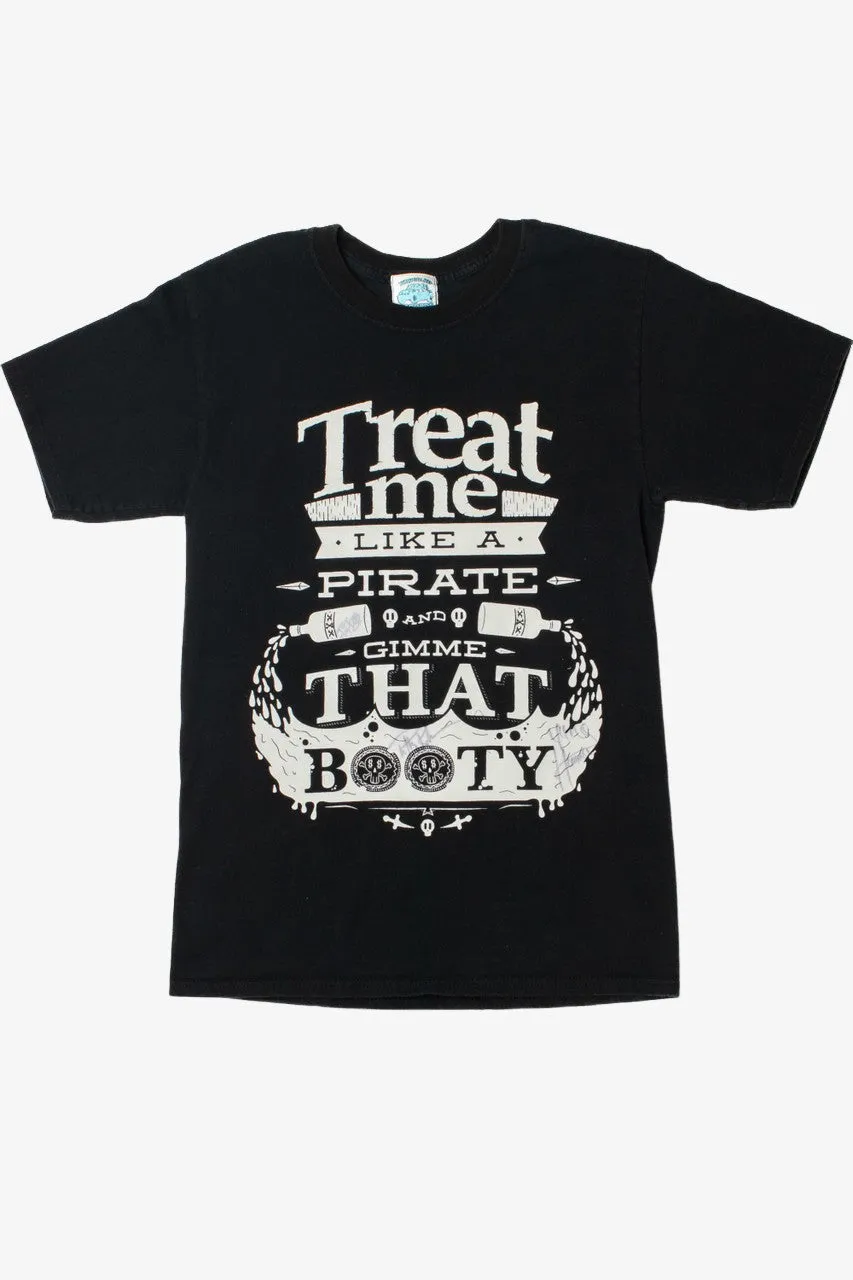 "Treat Me Like A Pirate" Flynt Flossy, Yung Humma Signed T-Shirt (2010s)