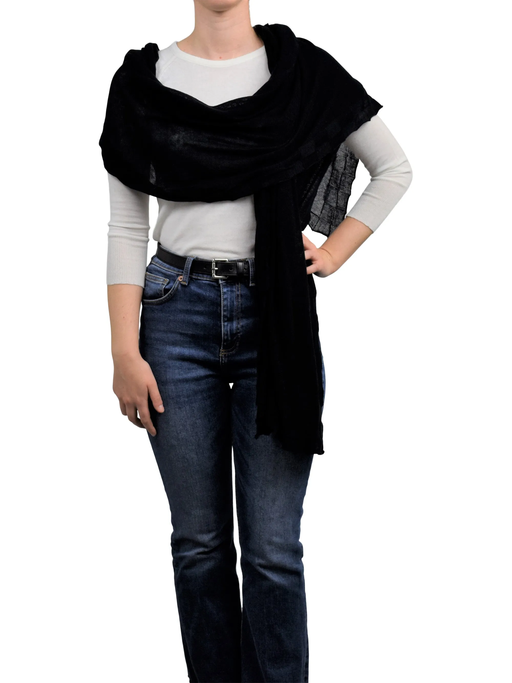 Stola cotone e cashmere