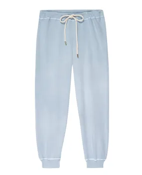 The Cropped Sweatpant. Solid -- Whisper Blue