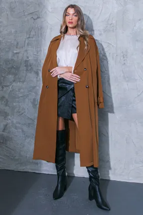 WOMEN ON THE MOON WOVEN TRENCH COAT