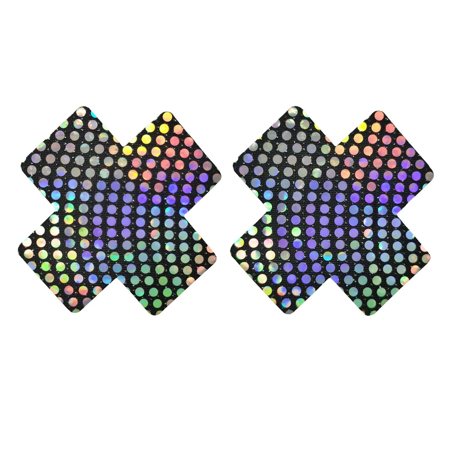 Yomorio 3 Pack Black Reflective Pasties Polka Dot Nippe Covers Pasties